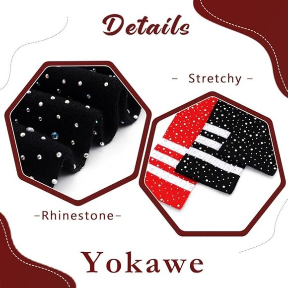 Rhinestone Over Knee High Socks - Picture 4 of 6